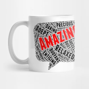 Positve Words, Positive Vibes, Quotes Mug